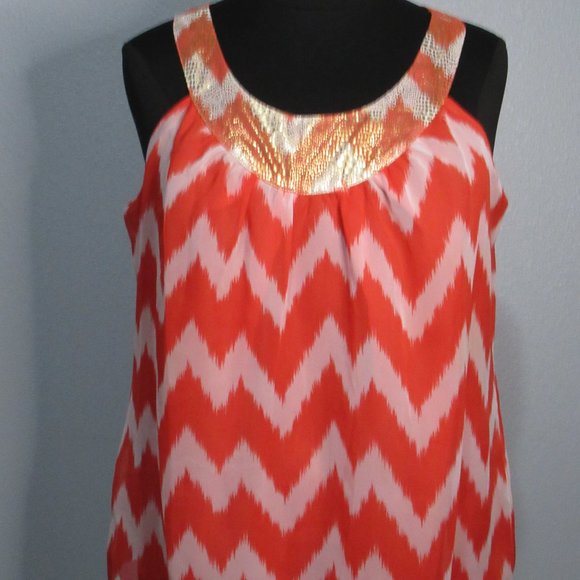 Chevron Patterned Blouse - Picture 4 of 11